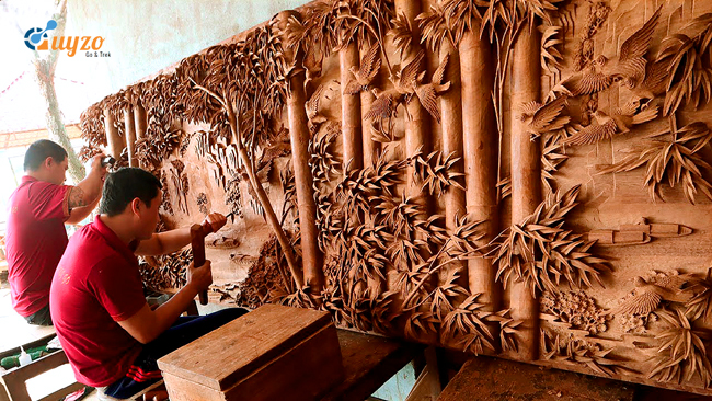 Làng nghề gỗ mỹ nghệ Nhơn Hậu - Ảnh Sưu Tầm